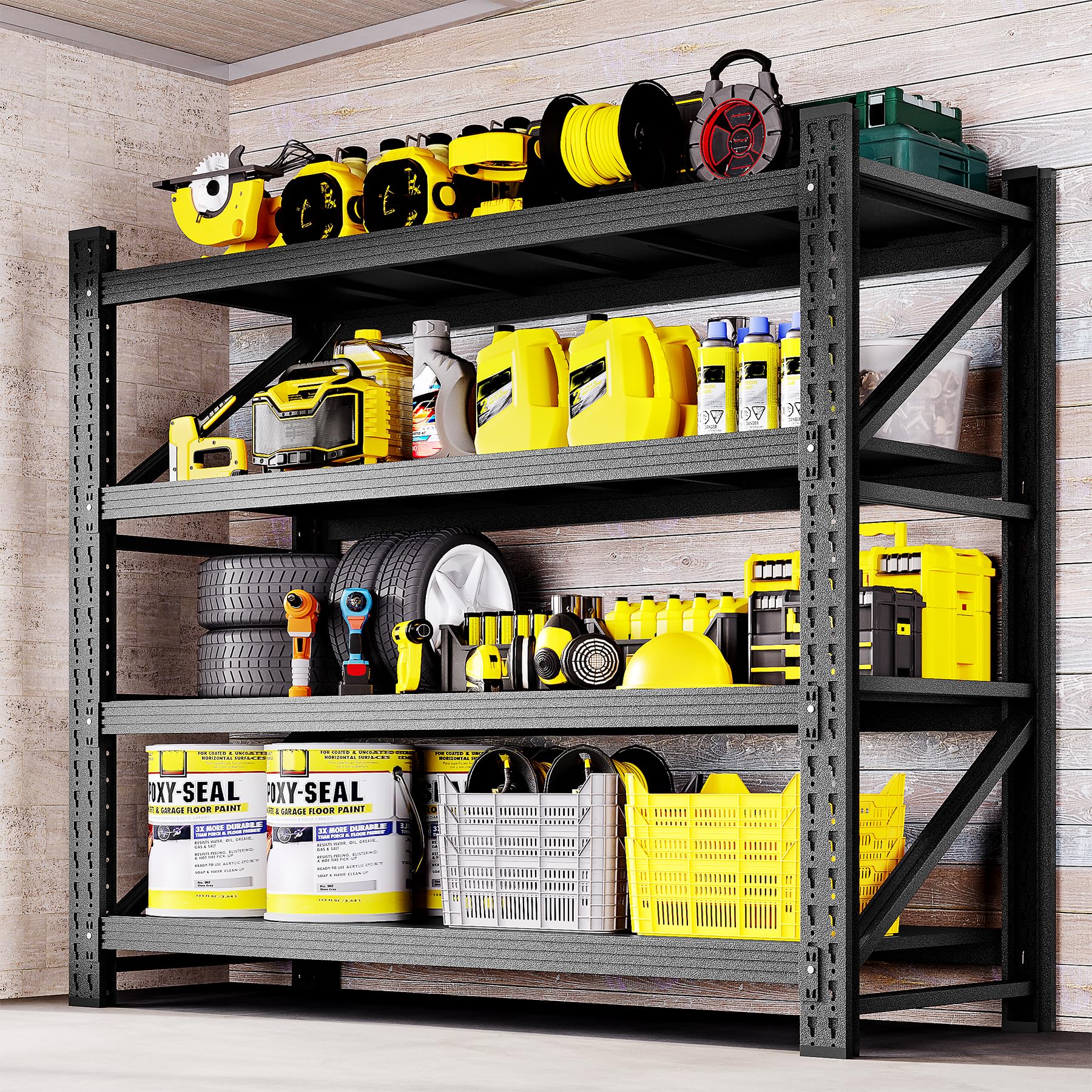BYNSOE 48-inch Garage Shelving
