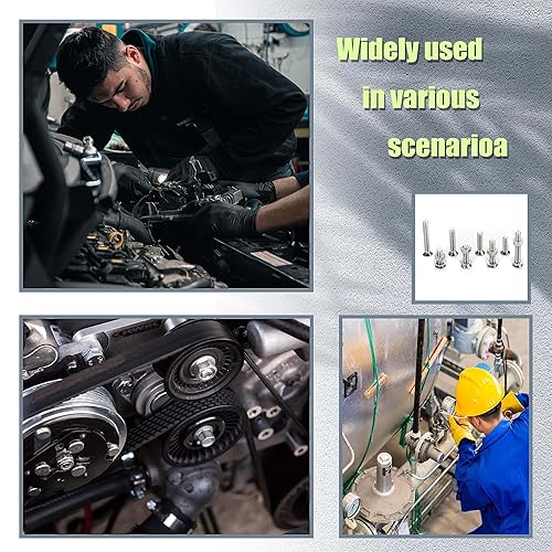 Miniatura 5 de Juego de 680 tornillos Phillips, tuercas y arandelas, M3 M4 M5 M6 de cabeza plana avellanada de acero inoxidable con cabeza plana Phillips