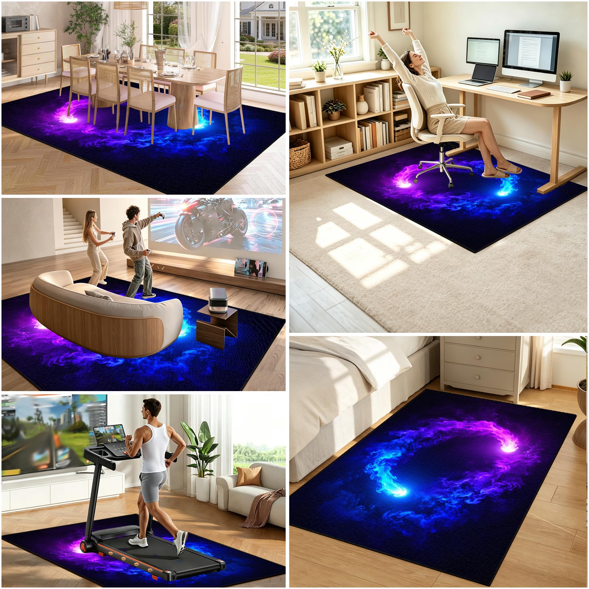 Gaming Tappeto Sedia Salvapavimento 140 x 160 cm