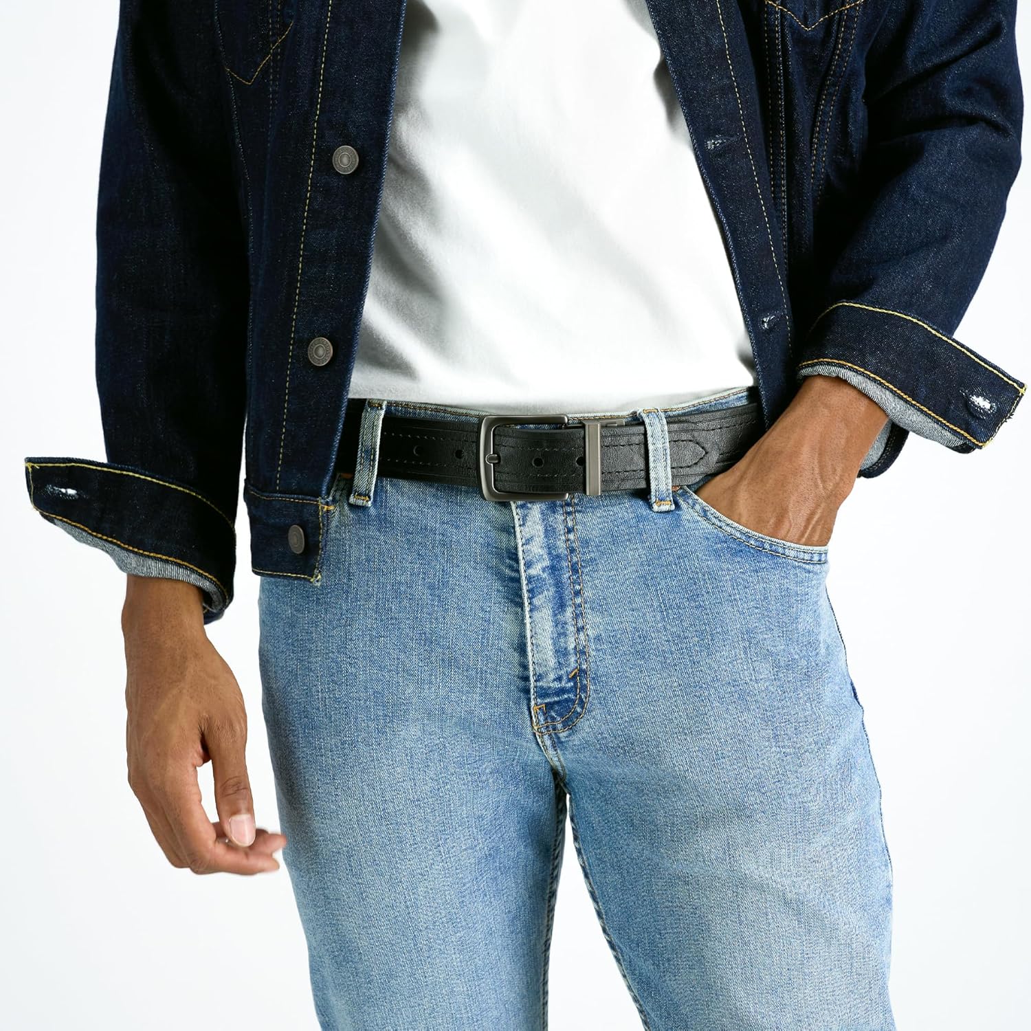 Levi’s Men’s 2-in-1 Reversible Belt – Everyday Casual Jean Style (Regular & Big & Tall Sizing) - Image 4