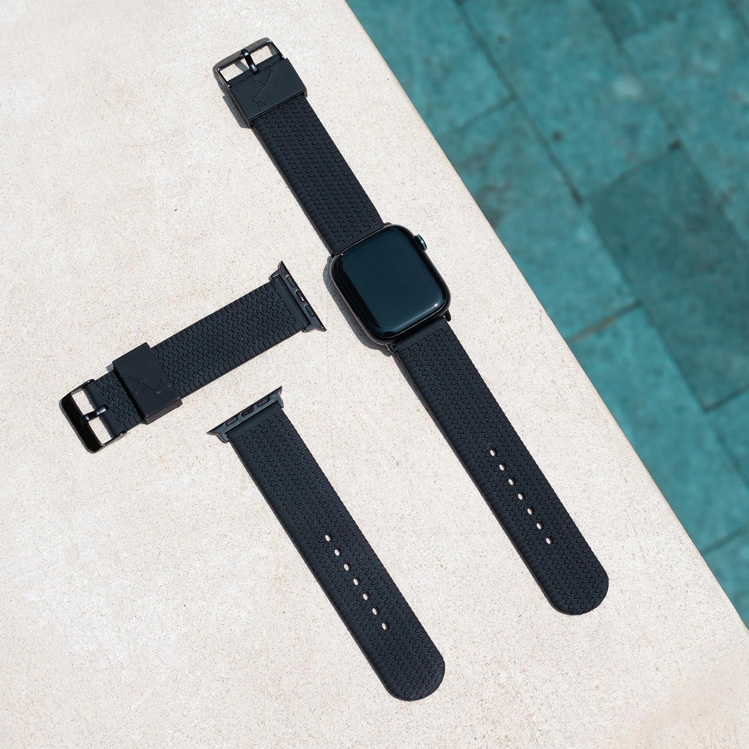 CARTERJETT Tire Tread Rugged Sport Band | Compatible with Apple Watch Bands for Men Women 49/46/45/44/42/41/40mm - Fits All Series, Ultra & SE - Image 3