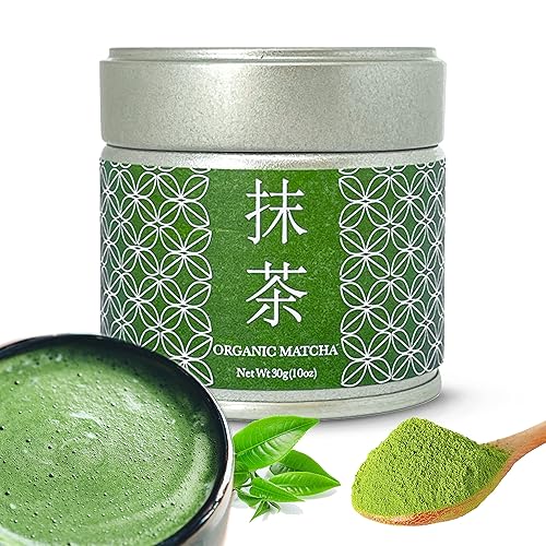 Kagoshima Tea Organic Matcha Green Tea Powder 106oz Matcha de grado ceremonial Matcha orgánica premium con dulzura natural y sabor a pasto Matcha