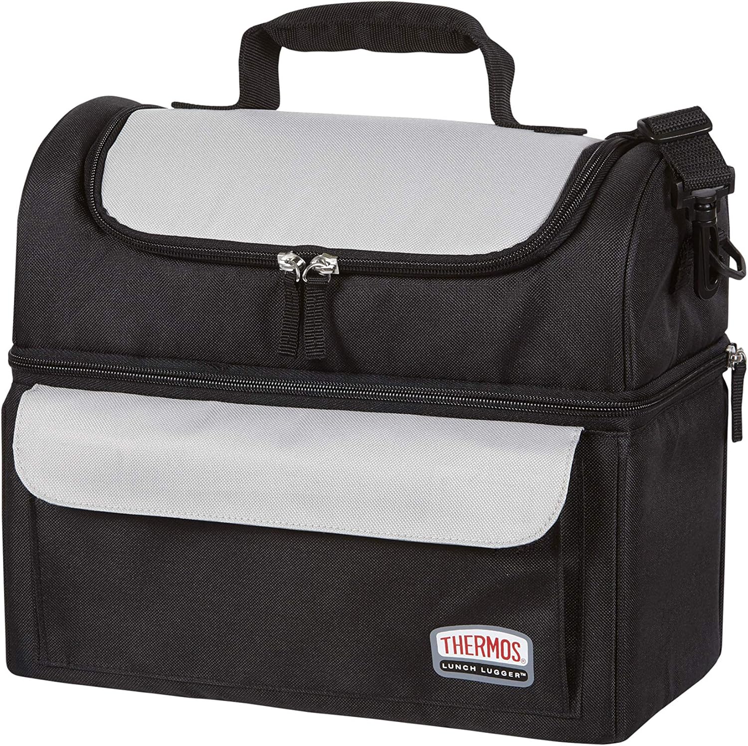 Thermos Soft Side Lunch Lugger, TPL80743, Black Lunch Bags