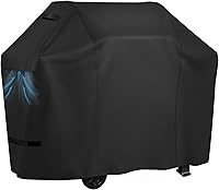 Vista 12 de iCOVER - Cubierta de parrilla de 17 pulgadas, resistente al agua, 600D, de lona de poliéster 600D, fundas diseñadas para Blackstone