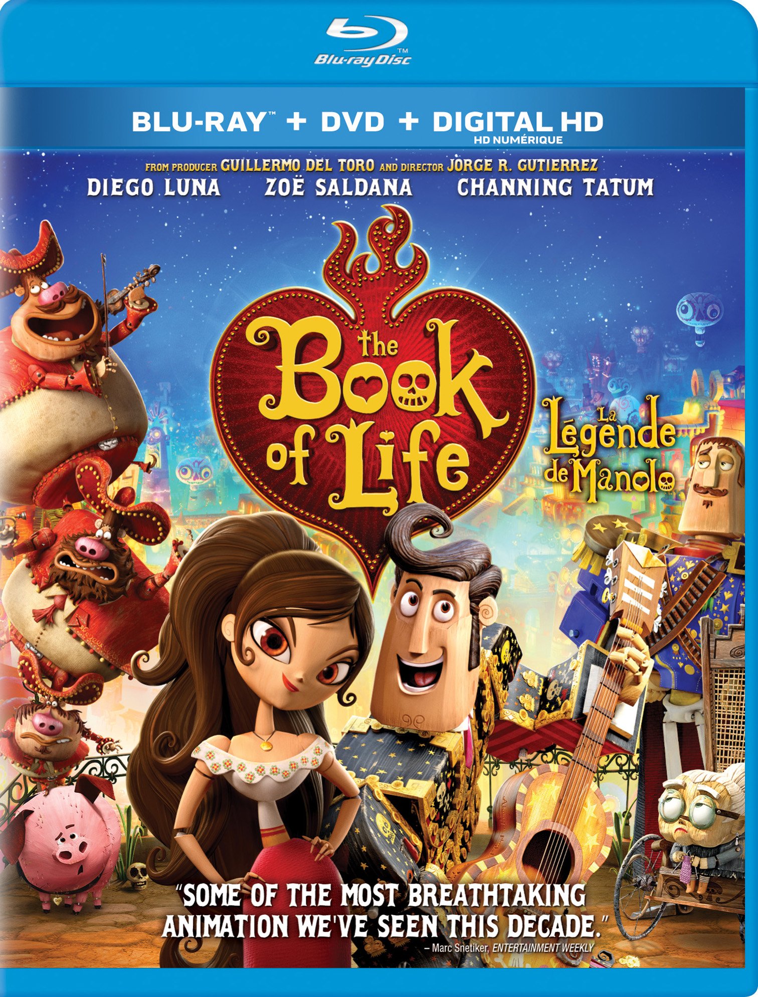 The Book of Life / La Legende de Manolo [Blu-ray + DVD + Digital HD] [Blu-ray]