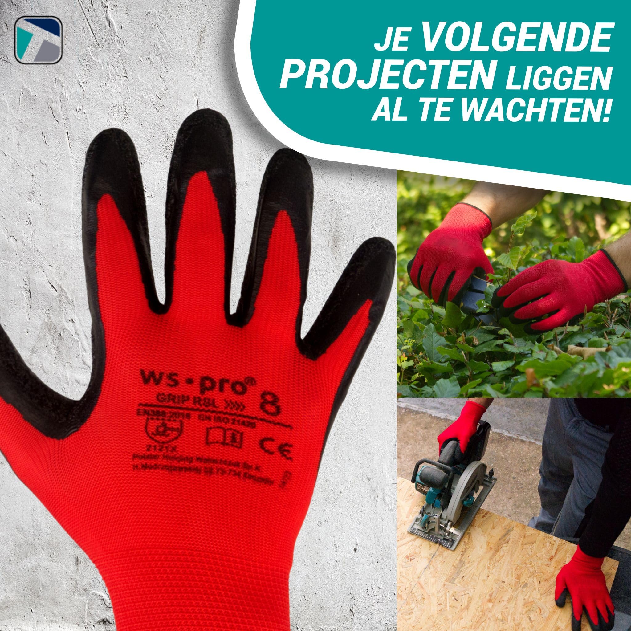 Trevendo Gripex Werkhandschoenen, blauwe