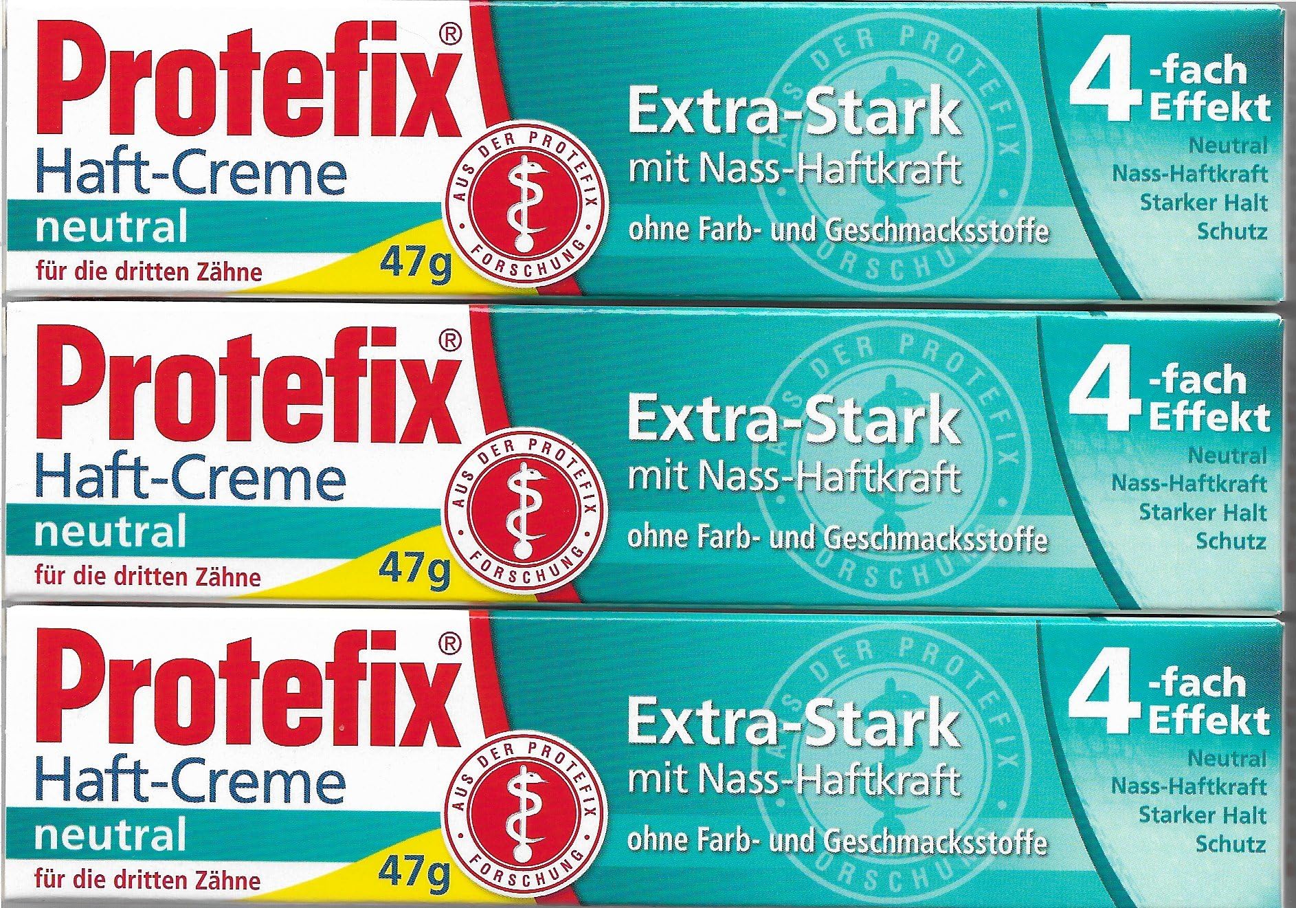 ProtefixAdhesive Cream Extra Strong Neutral 3 x 40ml