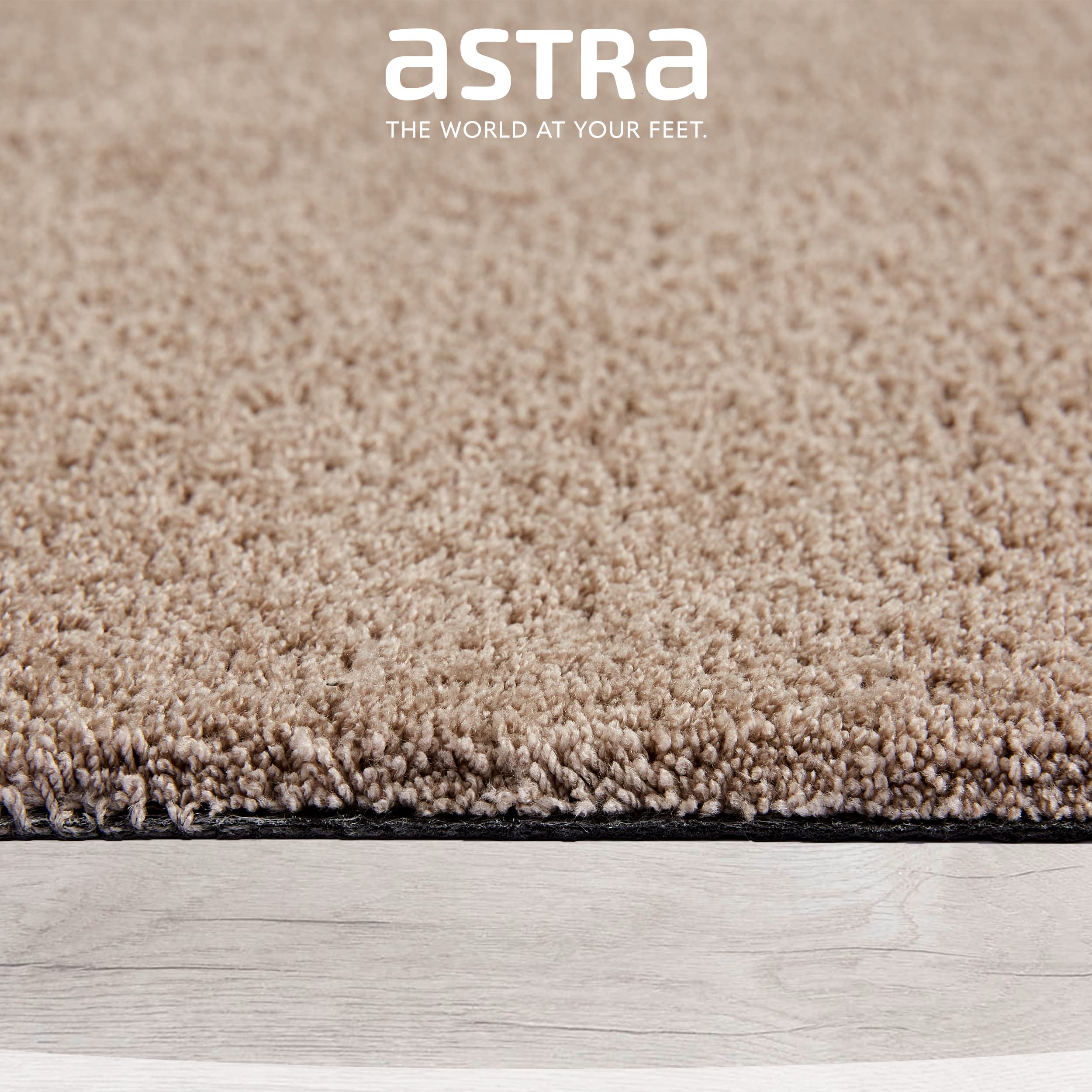 Astra Zerbino per interni antiscivolo - tappetino antipolvere lavabile - zerbino per porte senza PVC - zerbino assorbente taupe 60x100 cm