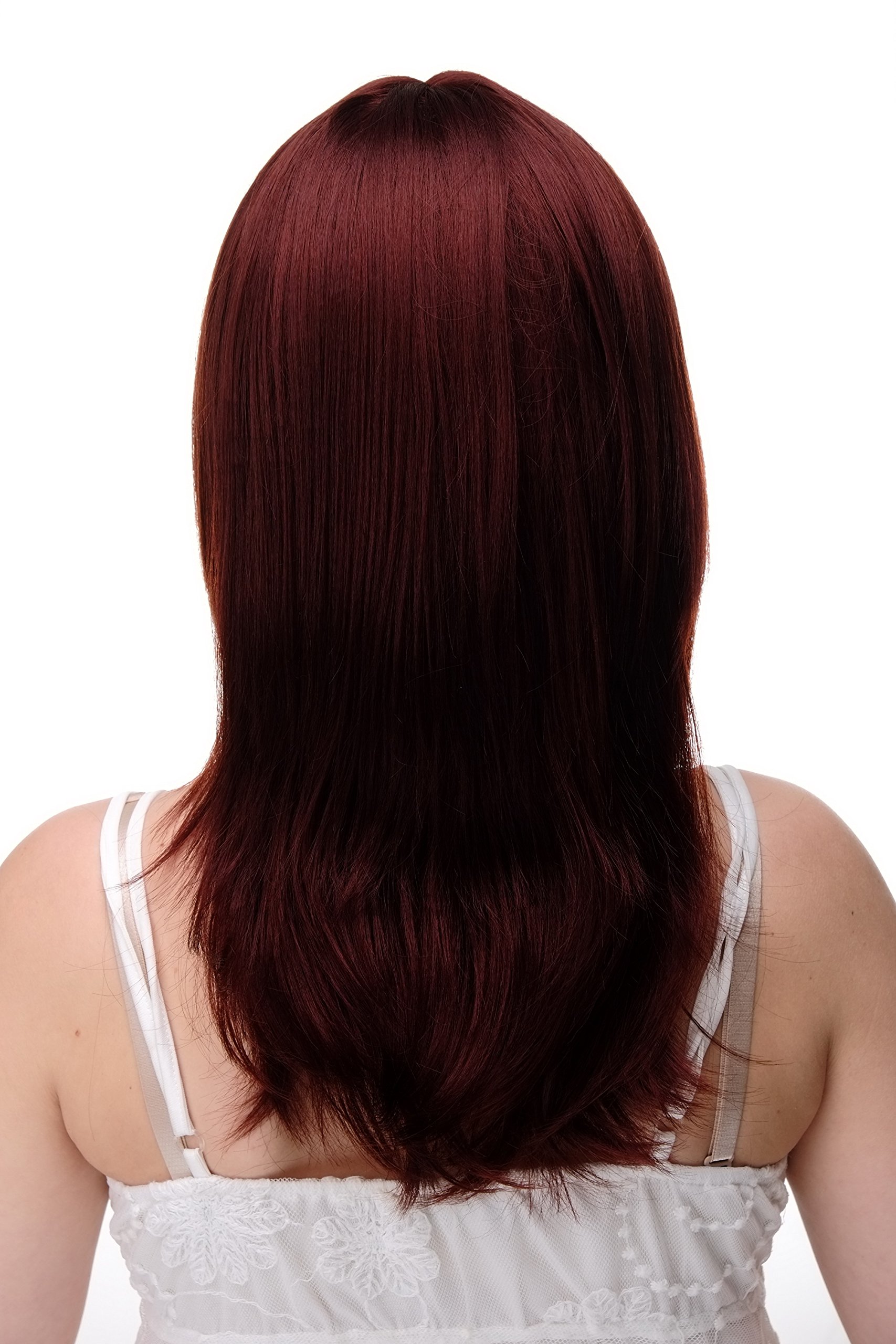 WIG ME UP 3003-35 Lady Quality Wig long medium length naugthy long bangs (can part to side) straight layered red rust brown approx 19,5inch - Image 4