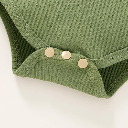 Miniatura 6 de Conjunto de ropa de verano para bebé niña, mameluco de manga con volantes y pantalones cortos florales con diadema