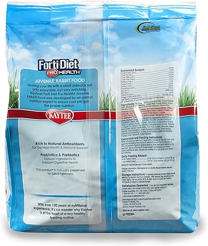 Miniatura 3 de Kaytee Forti-Diet Pro Health - Comida para conejos juveniles de 5 libras