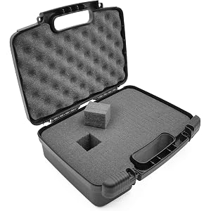 CASEMATIX Portable Projector Carrying Hard Case with Customizable Foam Fits Sony Pico Mobile Projector MPCL1 , MPCD1 , MP-CD1 , MP-CL1A , MPCL1A