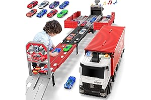 Carrier Truck Race Track Kids Toys