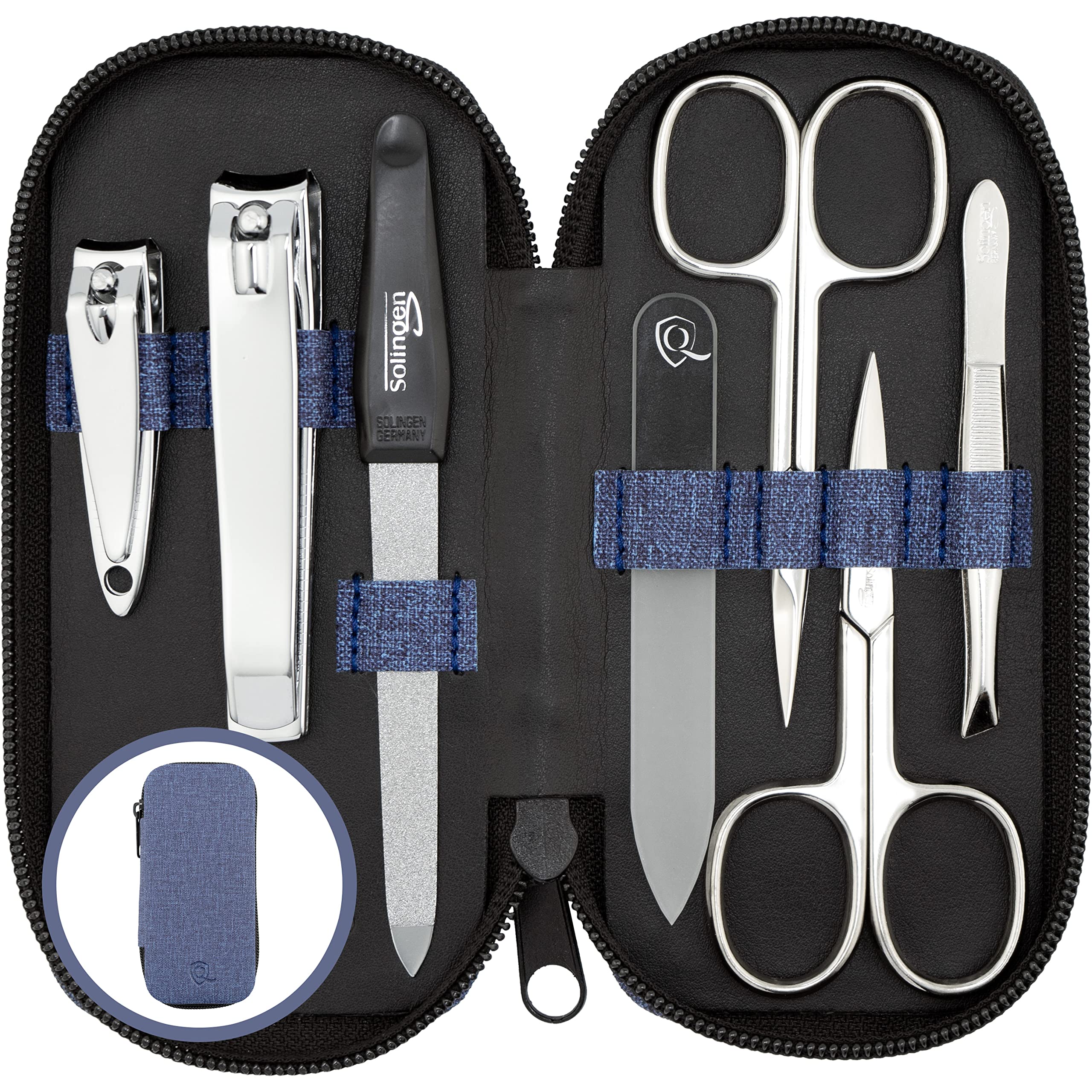 Kit manucure marQus Solingen 7 pièces le cadeau idéal en étui denim - 8