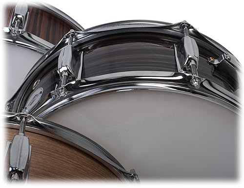 Miniatura 6 de GRIFFIN - Kit de batería de caja  Incluye soporte de caja, 2 pares de baquetas de arce y llave de tambor, carcasa de álamo de 14 x 5.5 pulgadas