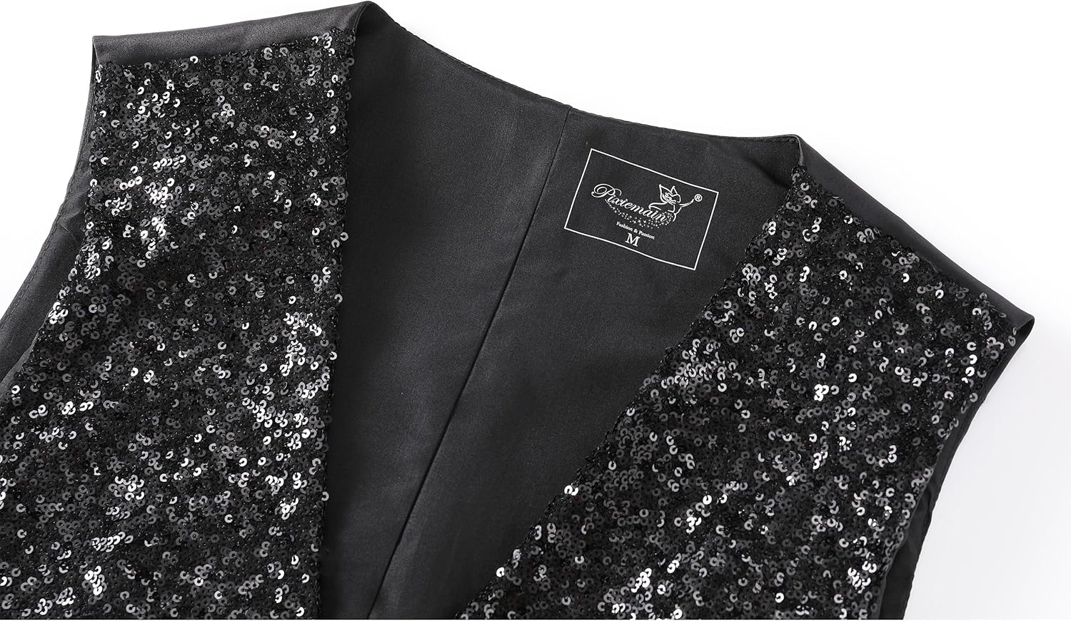 Sequin Vest Party Formal V-neck Shiny Waistcoat Bowtie Set for Wedding Events Mardi Gras St Patricks day Carnival - Image 4