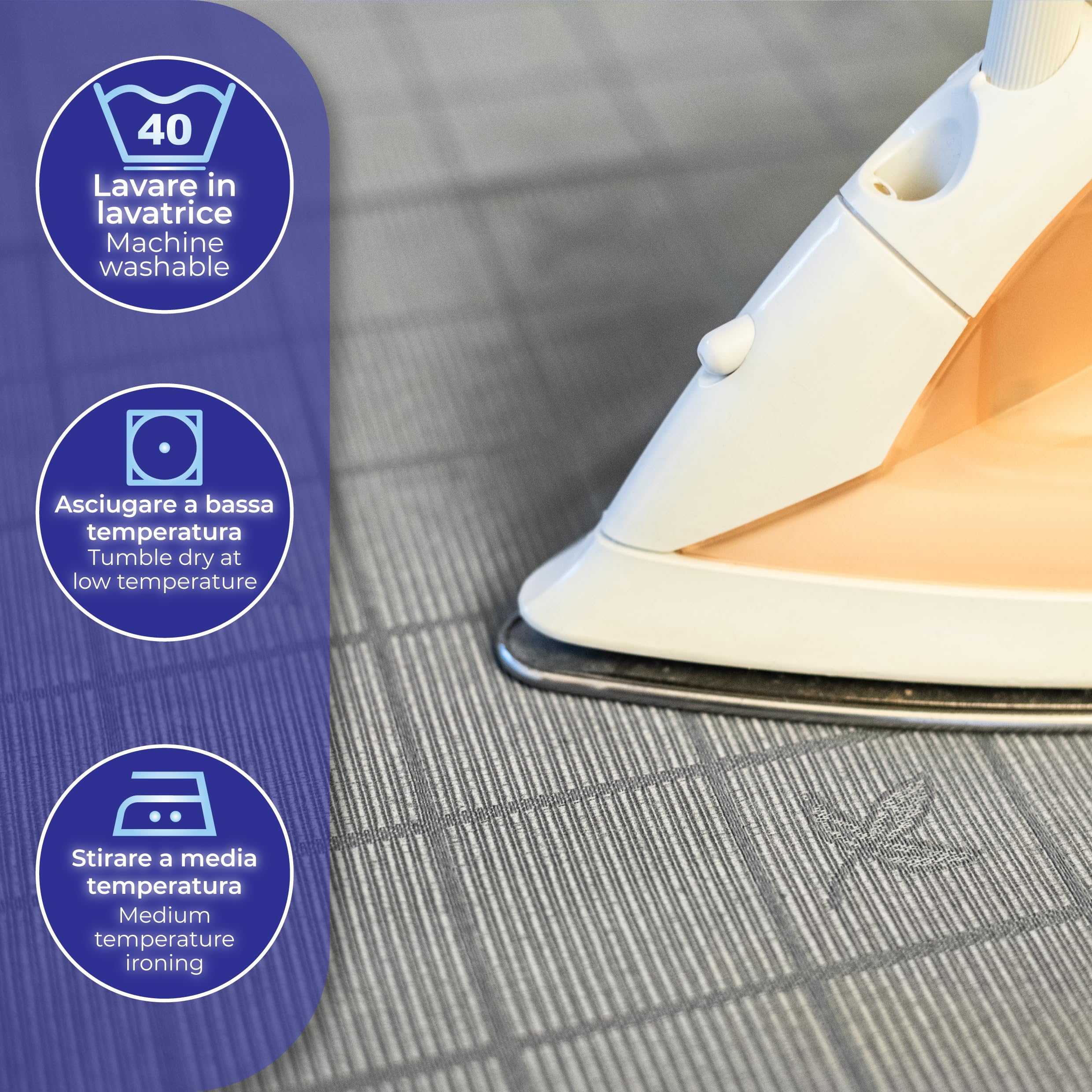 Tovaglia Rotonda Grande 100 Fatto in Europa al 100% con Cotone, Copritavolo Moderno Elegante Tessuto Jacquard di Pregio, Copri Tavolo Soggiorno Cucina (Tovaglia Diametro 250cm, Grigio)