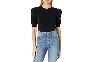 Women's Mariko Puff-Sleeve Crew-Neck Stretch Jersey T-Shirt