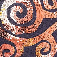 Vista 5 de PP OPOUNT 2360 azulejos de mosaico autoadhesivos, azulejos de discoteca de 0.197 x 0.197 in, mosaico de espejo de cristal real para bolas