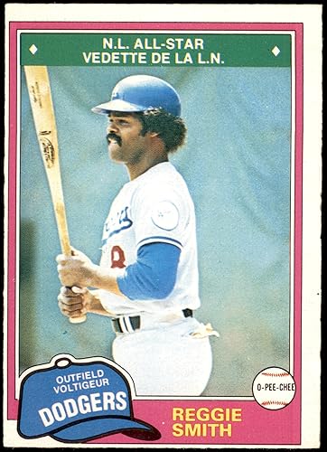1981 O-Pee-Chee # 75 All-Star Game Reggie Smith Los Angeles Dodgers (Baseball Card) VGEX Dodgers