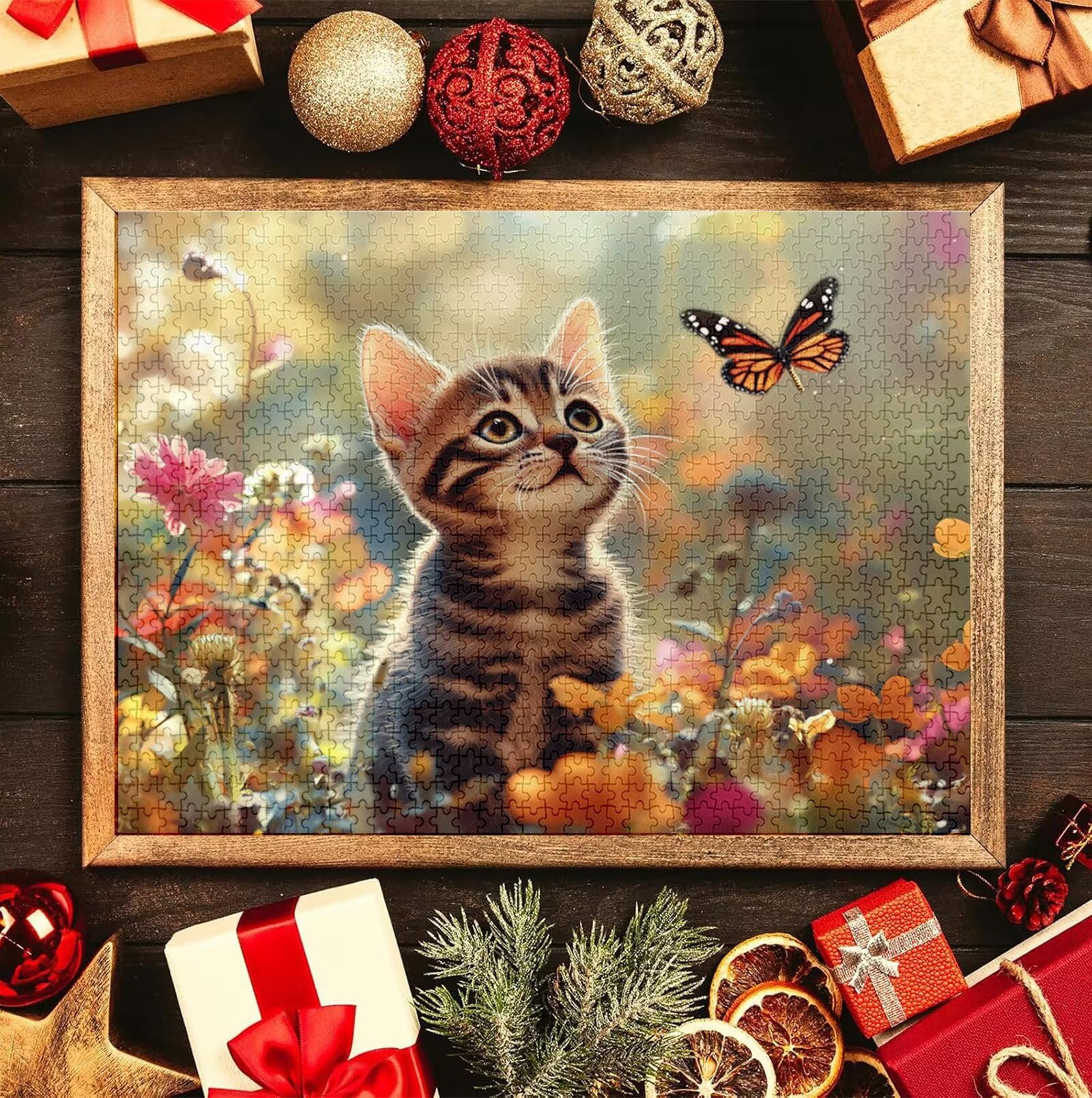 Puzzle Personalizado con Foto, Personalizada Rompecabezas Personalizado Diseña tu Logo Foto o Texto, Personalizado Navidad Halloween San Valentín Parejas Niños Familia Amigos h-4485