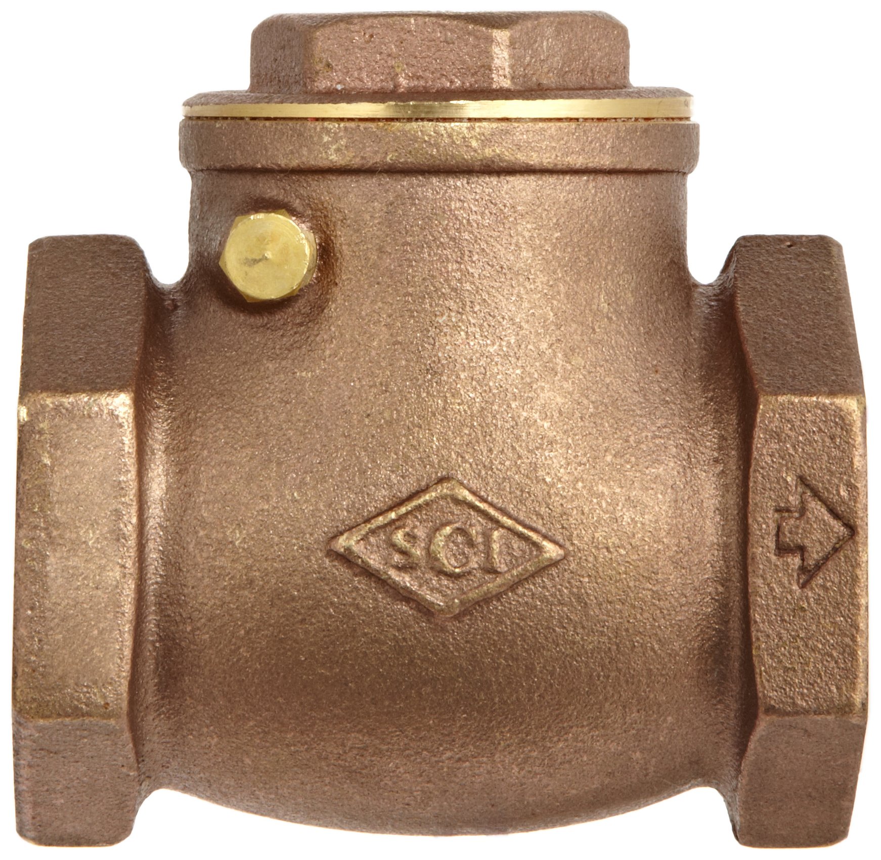 Dixon SWCV150 Brass Horizontal Swing Check Valve, 1-1/2