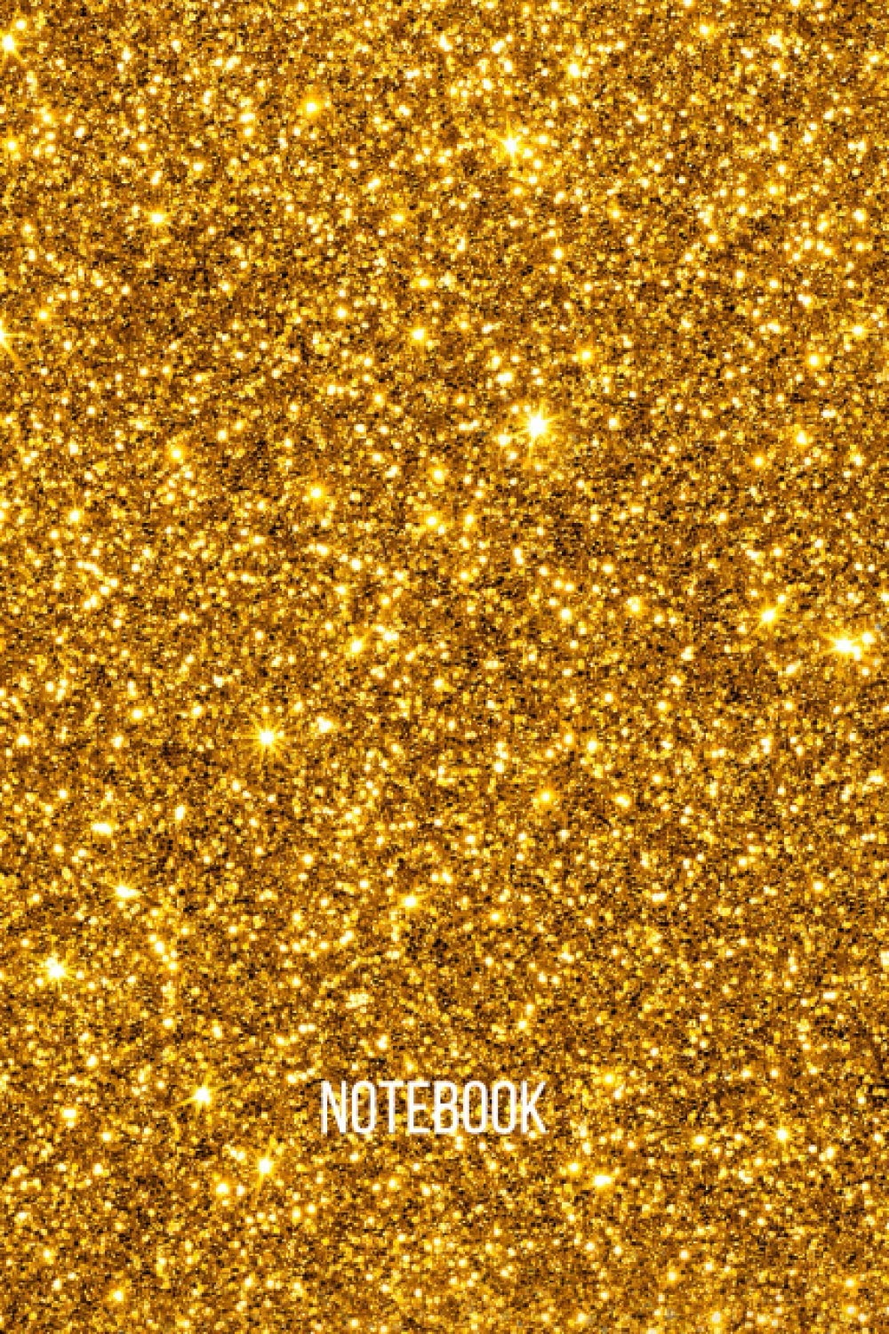 gold Notebook: blank lined composition journal | gold notebook | 100 pages