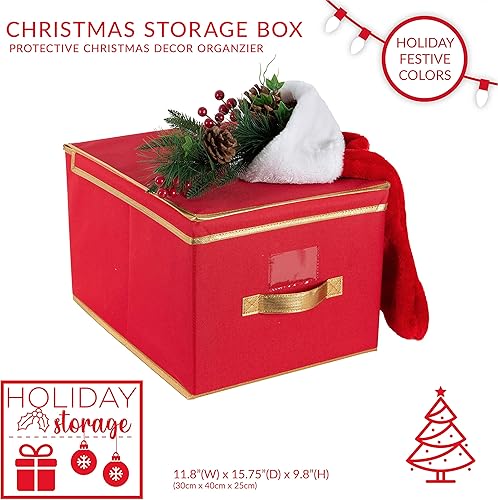 Miniatura 3 de Simplify - Caja plegable grande ideal para almacenar arreglos navideños