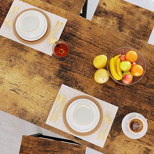 Miniatura 4 de DKLGG Juego de mesa de comedor para 4, mesa de cocina industrial y sillas, juego de 4 mesas de comedor con 4 sillas, mesa de cocina pequeña, juego