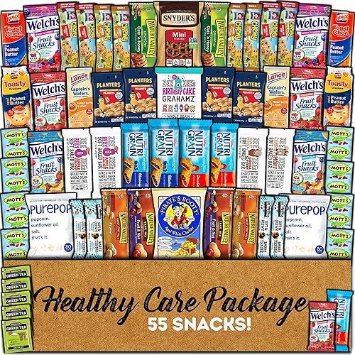 CRAVEBOX Paquete de cuidado de caja de bocadillos saludables (55 unidades) Exámenes finales de primavera para el día de San Valentín