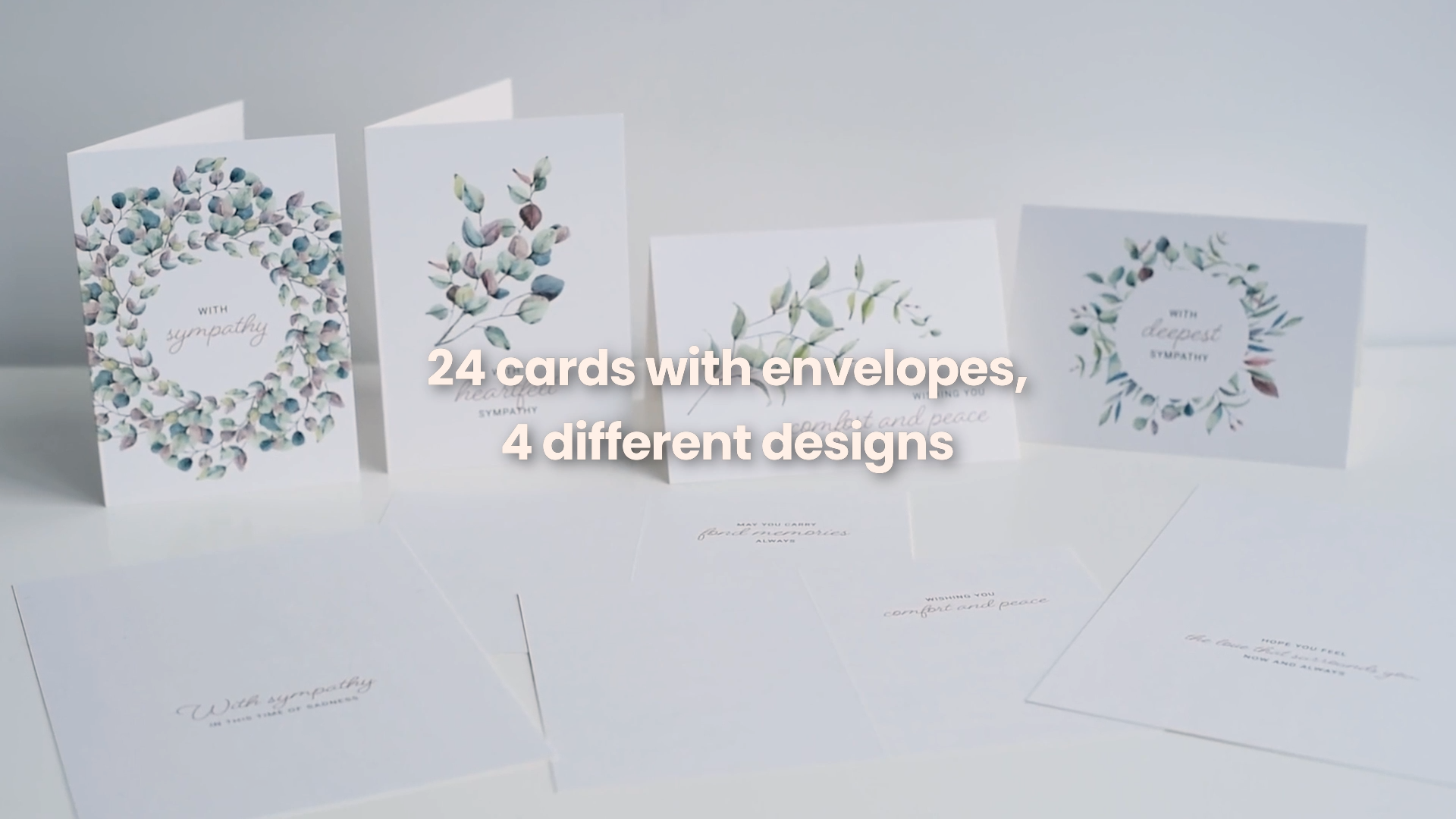 Watch Hat Acrobat 24 Sympathy Cards with Envelopes on Amazon Live