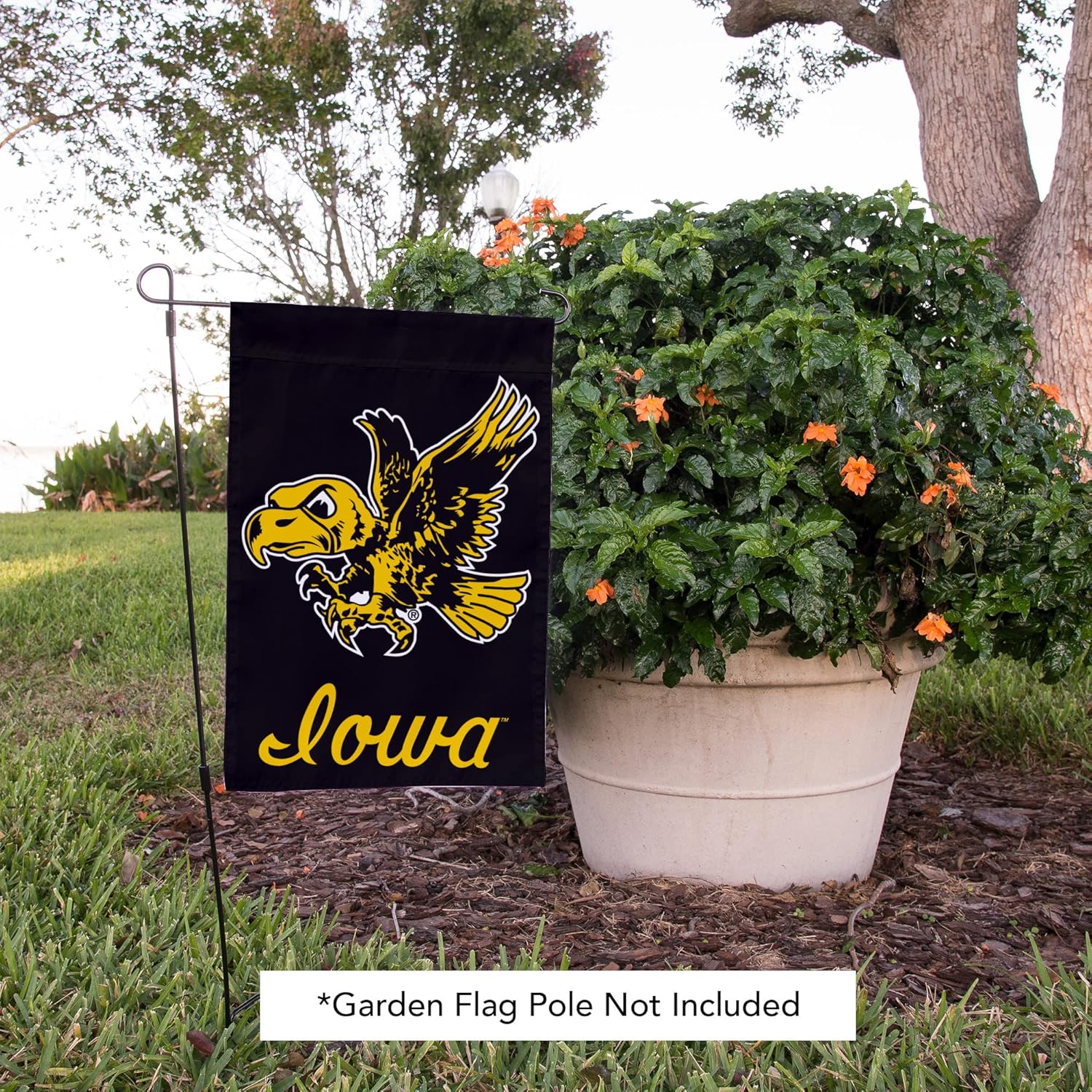 Desert Cactus University of Iowa UI Garden Flag – 19 x 12 inch Iowa Hawkeyes Banner, For Outdoor Display and Events (Design Vintage D) - Image 6