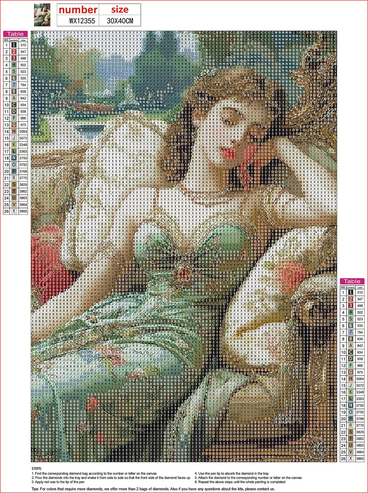 MXJSUA Kit Diamond Painting 5D Completo, 30x40 Cm, Fiore Rosa Spiaggia, Diamanti Rotondi, Per Adulti - 4