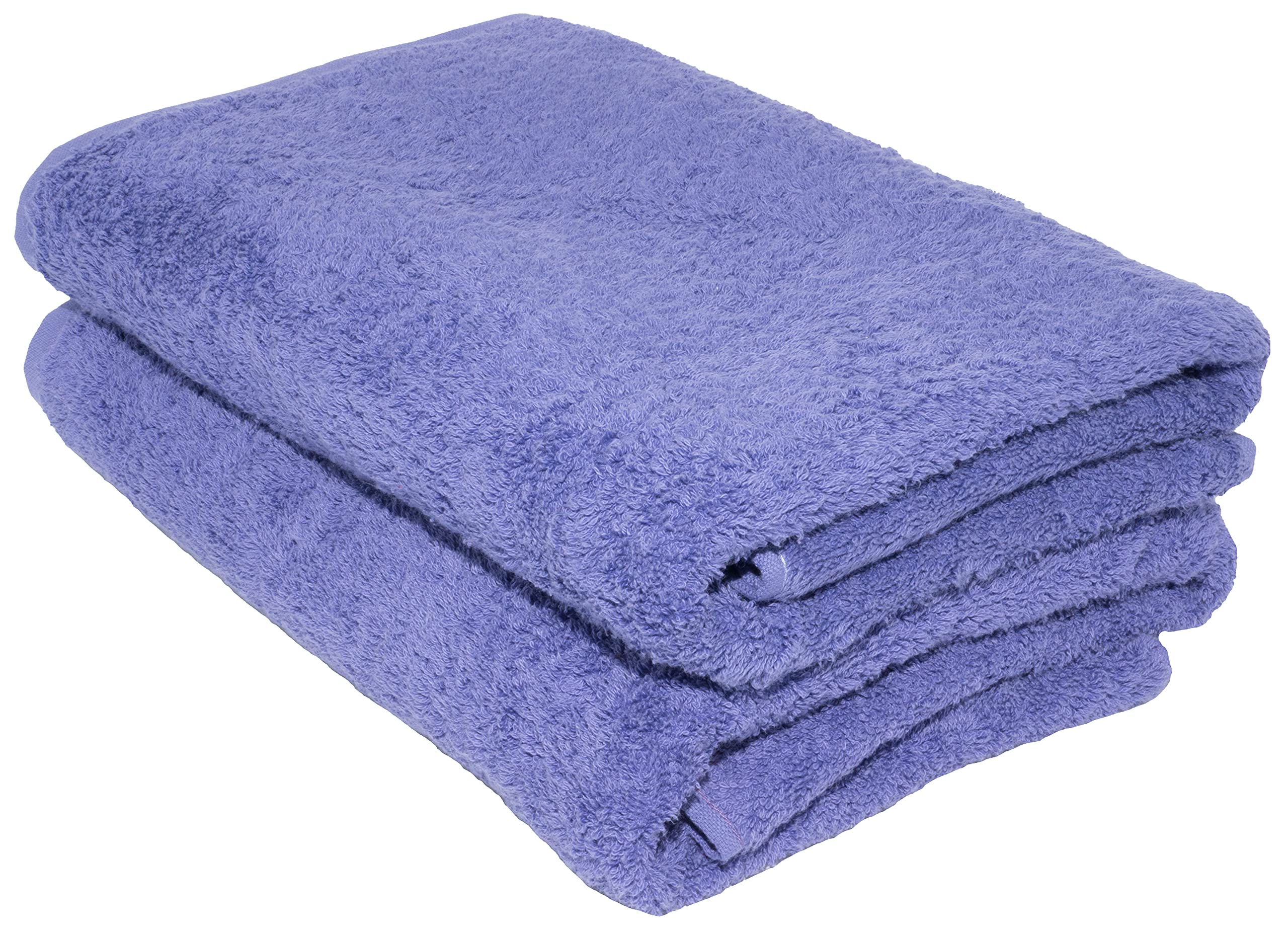 LIGHT TURQUOISE 2 X BATH TOWELS SET, 70X140 LARGE SIZE 100% NATURAL COTTON 500 GSM THICK ABSORBENT TOWEL, HOTEL QUALITY RINGSPUN — view 62