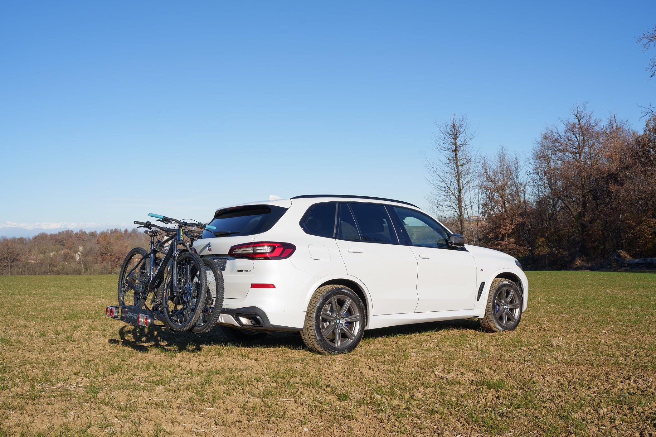 FARAD Portabici per Gancio Traino Susa per biciclette anche E-bike e Fat-bike (2 Bici)