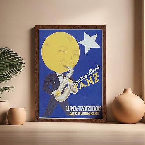 Vista 367 de Poster Master Póster de jazz vintage, impresión retro del festival de jazz de París, arte musical, regalo ideal para hombres, mujeres, músicos