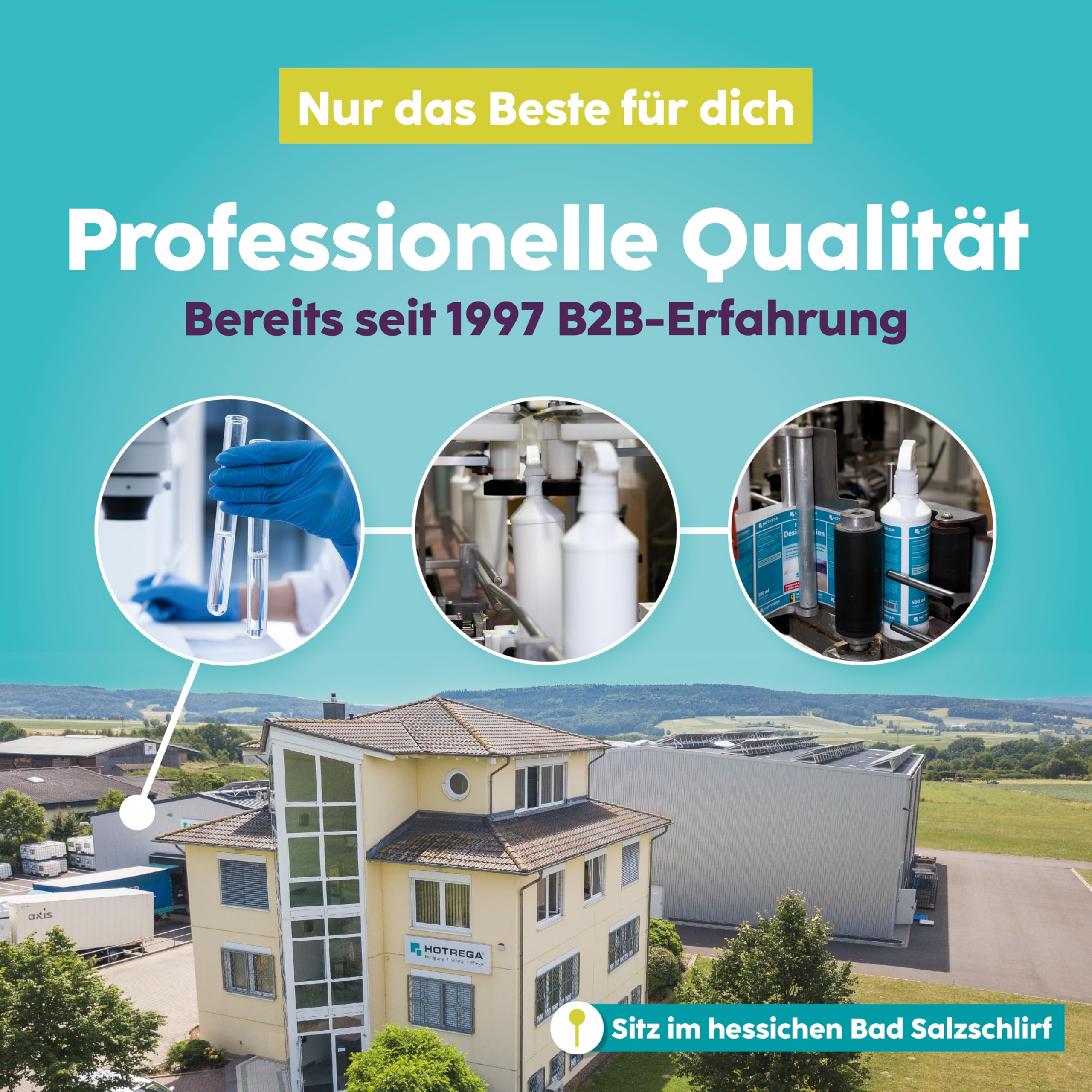 HOTREGA Anti-Grünbelag Imprägnierung 2 L | Schutz gegen Algen, Moos & Pilze | Gebrauchsfertig für Holz, Stein, Beton & WPC | Beugt Neubefall vor | Lösemittelfreier Langzeitschutz für Außenflächen