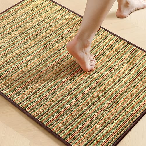 Miniatura 29 de YIHOUSE Alfombras de Baño 17x24 - Alfombra de Baño Pequeña Antideslizante de Secado Rápido Absorbente, Alfombras de Baño Delgadas que Caben Debajo