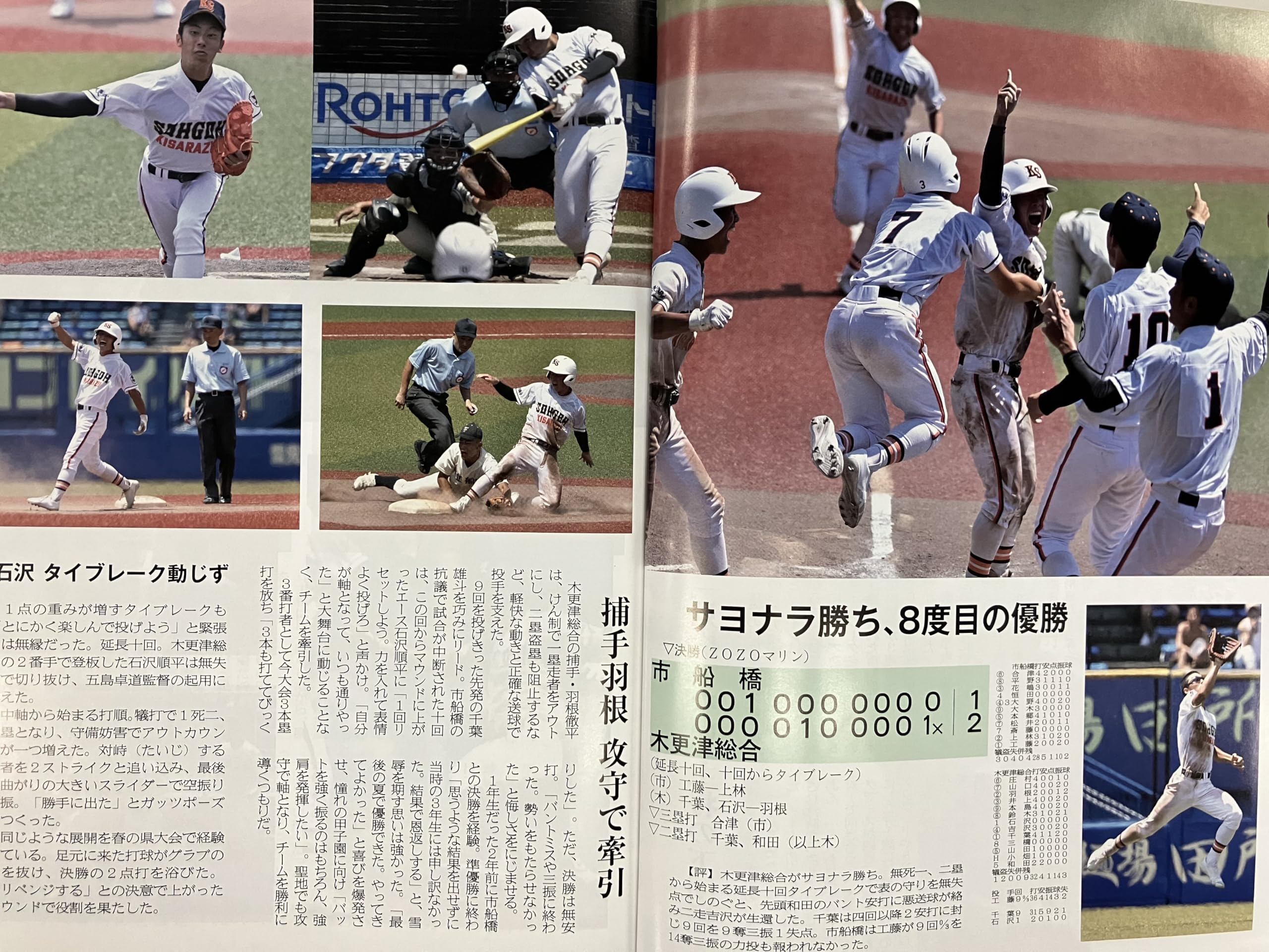 高校野球グラフCHIBA2024 木更津総合V