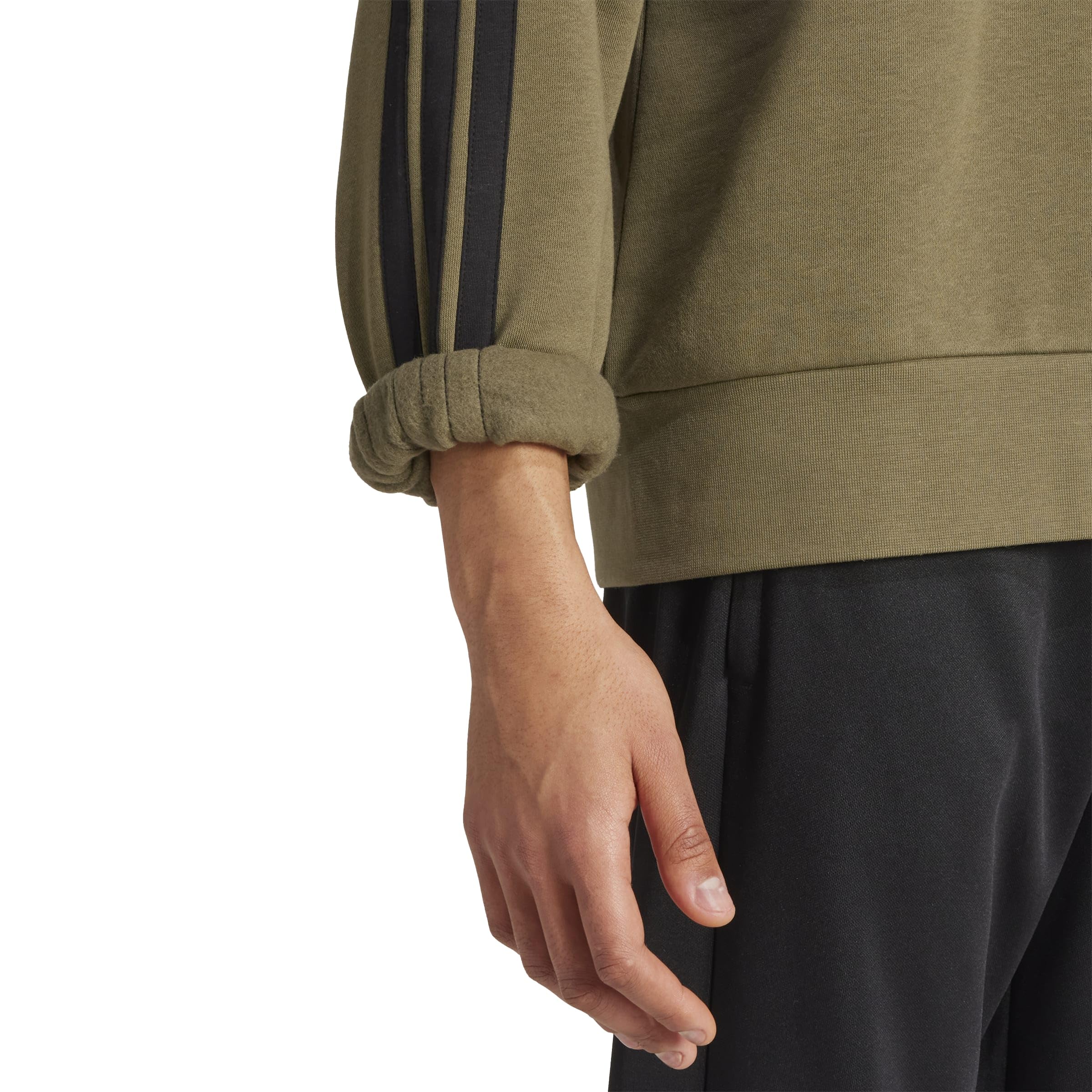 adidas Herren Essential Three Stripes Fleece Kapuzenpullover (1er Pack)