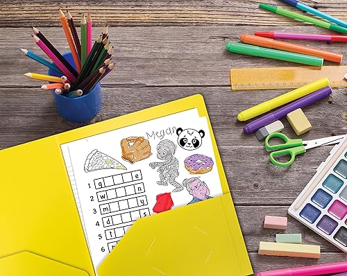 Miniatura 10 de Better Office Products Carpetas de plástico pesado con 2 bolsillos, carpetas de polietileno tamaño carta, paquete de 24 (naranja)