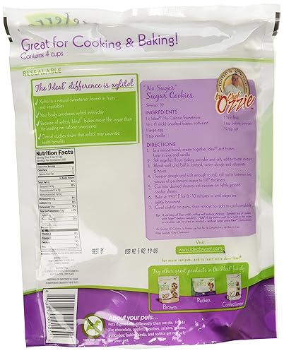 Miniatura 10 de Ideal Edulcorante de xilitol sin calorías natural sin OMG apto para ceto sustituto de azúcar granulado a granel y alternativa 106 onzas por bolsa 6