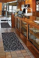 Vista 3 de NoTrax 970S0023BL 970-Marble Sof-Tyle Grande - Alfombrilla antifatiga negra de 2 x 3 pies con tope rojo