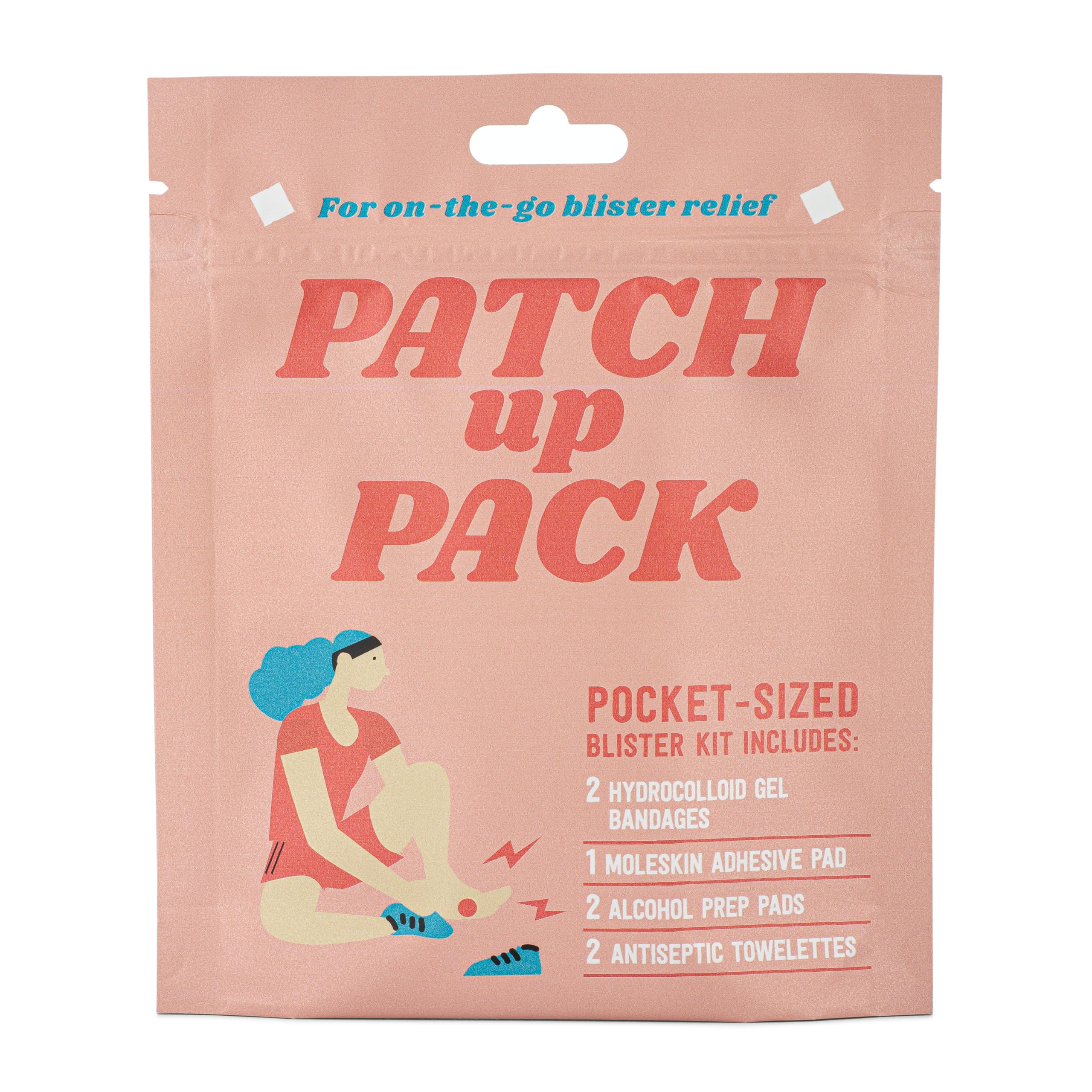 Drankful Patch Up Pack | Portable Blister Kit | Blister Bandages, Moleskin Pad & Antiseptic Wipes | Trail Running, Hiking & Camping First Aid Kit — Amazon image 2