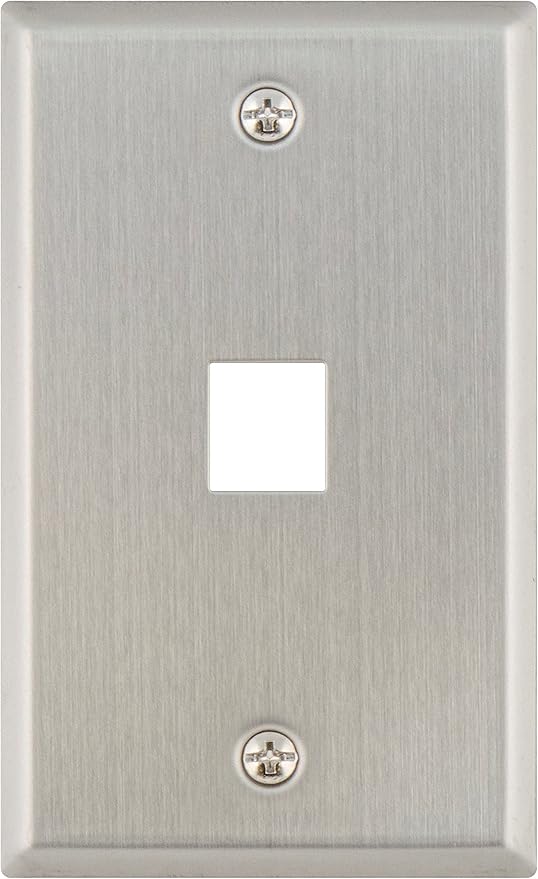 Legrand OnQ 1 Port Wall Plate, Single Gang Wall Plate