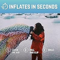 Vista 3 de Chillbo Lazybone Inflatable Lounger - Ultimate Inflatable Couch for Maximum Chill - The Perfect Blow Up Couch for Music Festivals Or Lounger for