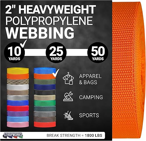 Strapworks Correas de polipropileno pesado correas de polietileno resistentes para reparación de equipos de bricolaje al aire libre