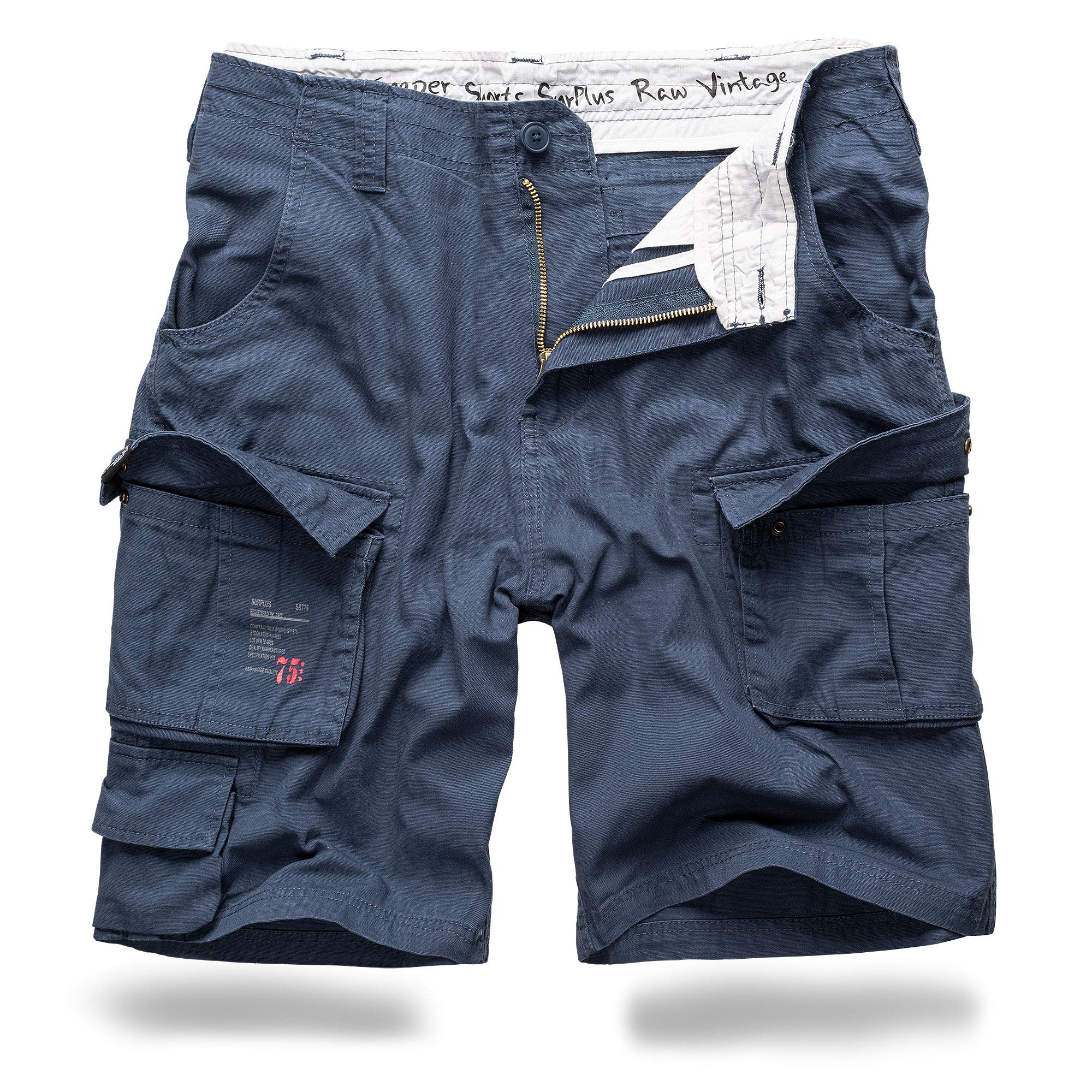Trooper Cargo Shorts Herren – 100% Baumwolle, Robuste Militär Shorts mit vielen Taschen, Bequeme Outdoor Freizeit Arbeit Short