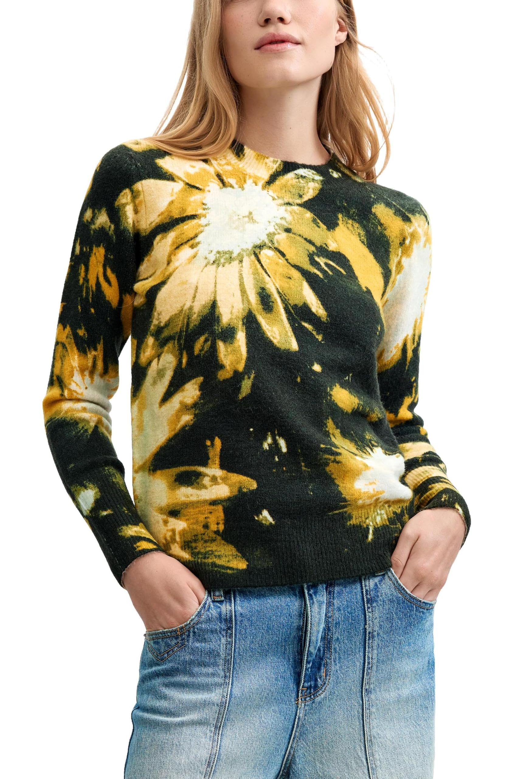 Desigual Damen JERS_darkbotanic Sweatshirt (1er Pack)