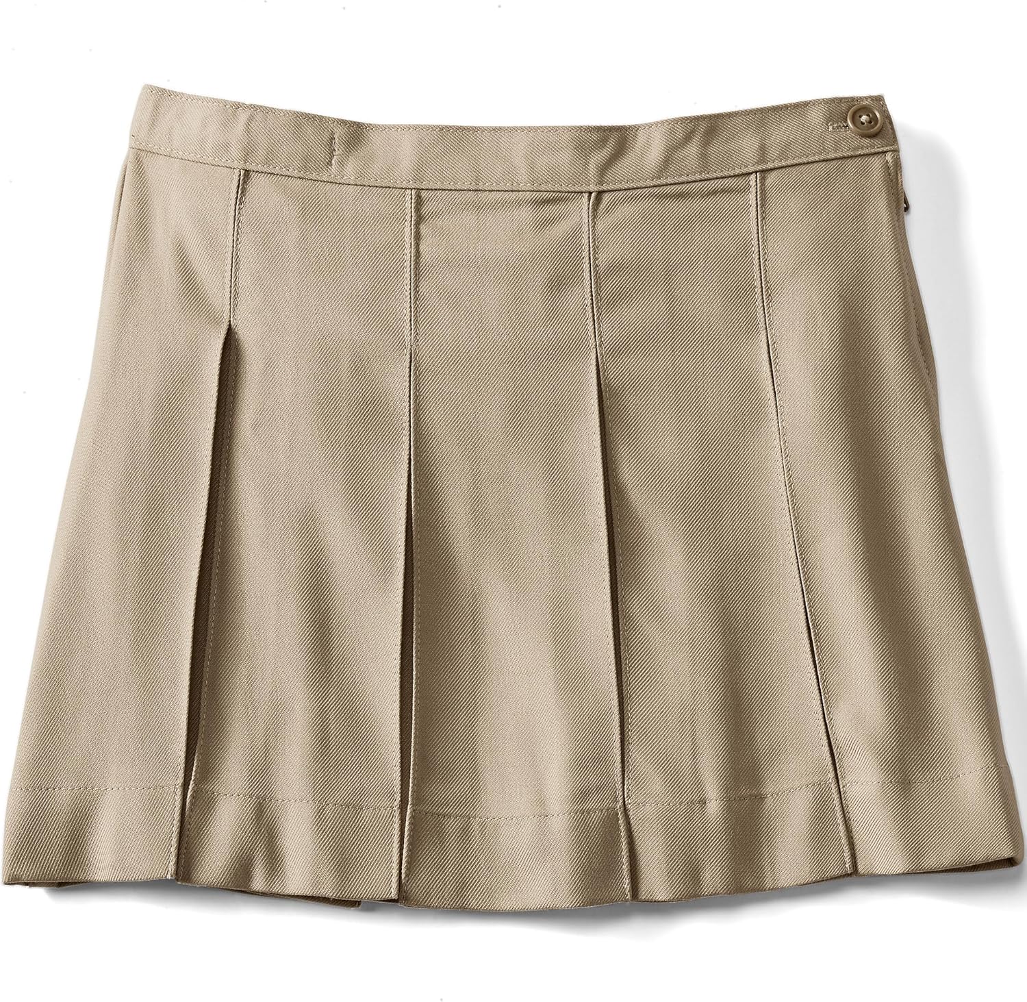 Lands' End School Uniform Girls Solid Box Pleat Skirt Above Knee